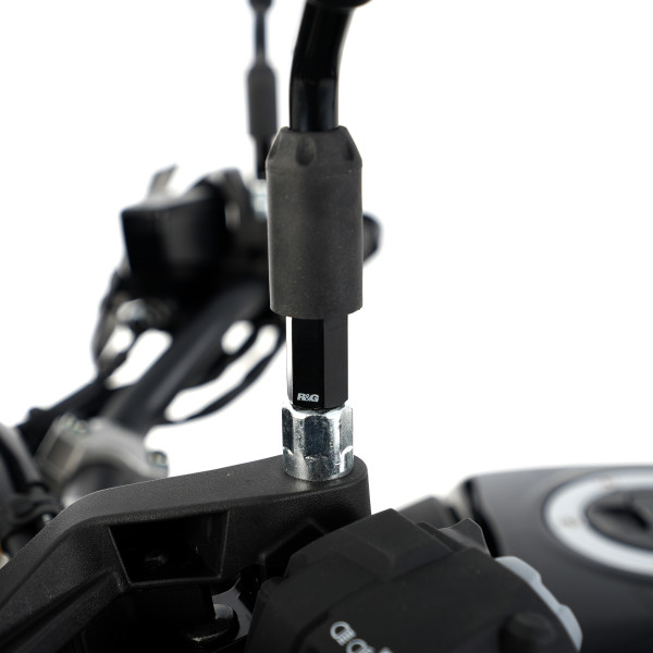 R&G Mirror Risers for Kawasaki Z250SL '14-, Versys-X 300 '17-, Z400/ Z250 '19- & Honda CMX500 Rebel (S) '17-, XL750 Transalp '23-